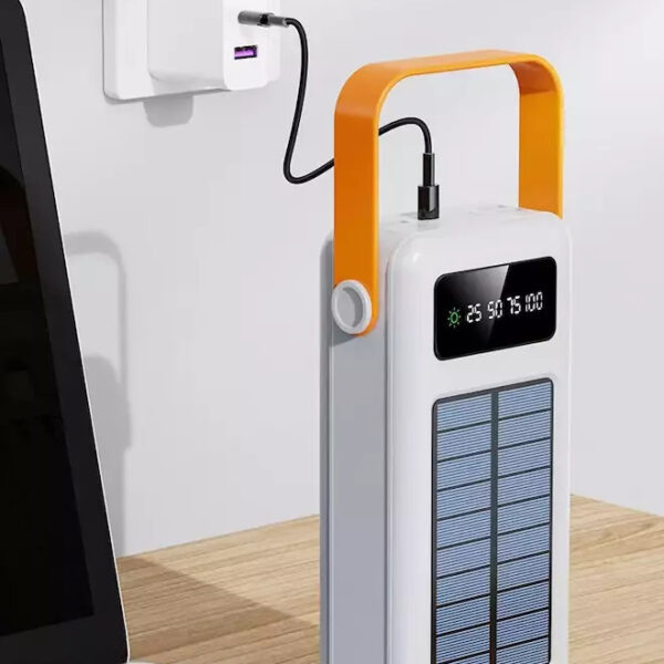 Ηλιακό Powerbank 4 Εξόδων 40000mAh Με Ενσωματωμένο Φακό electronistas.gr