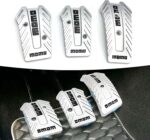 Σετ 3τμχ Πεταλιέρα Αυτοκινήτου Ασημί Χρώμα electronistas.gr