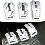 Σετ 3τμχ Πεταλιέρα Αυτοκινήτου Ασημί Χρώμα electronistas.gr