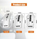 Σετ 3τμχ Πεταλιέρα Αυτοκινήτου Ασημί Χρώμα electronistas.gr