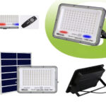 Led Αδιάβροχος Ηλιακός Προβολέας 100W Με Πάνελ & Τηλεχειριστήριο electronistas.gr