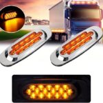 Σετ 2τμχ Πλευρικά Φώτα Φορτηγών Πορτοκαλί electronistas.gr