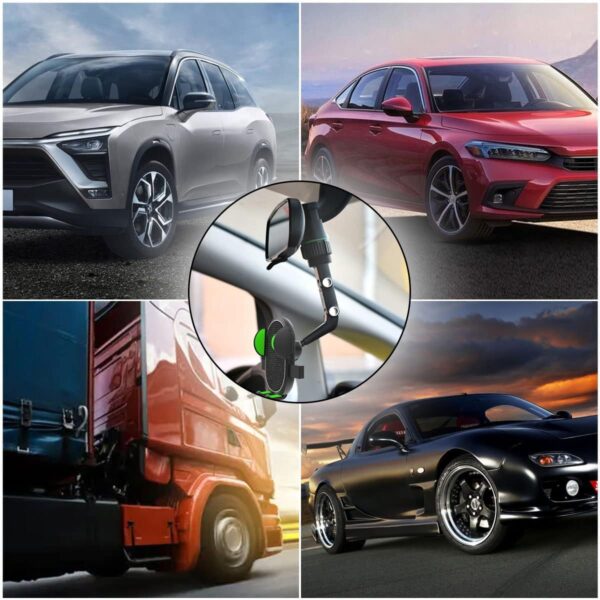 Βάση Κινητού Καθρέφτη Αυτοκινήτου Περιστρεφόμενη 360° electronistas.gr