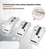 Σετ 3τμχ Πεταλιέρα Αυτοκινήτου Ασημί Χρώμα electronistas.gr