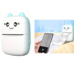 Μίνι Θερμικός Εκτυπωτής "Γάτα" Με Bluetooth Γαλάζιο electronistas.gr