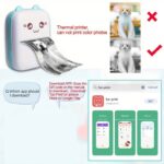 Μίνι Θερμικός Εκτυπωτής "Γάτα" Με Bluetooth Γαλάζιο electronistas.gr