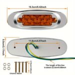 Σετ 2τμχ Πλευρικά Φώτα Φορτηγών Πορτοκαλί electronistas.gr