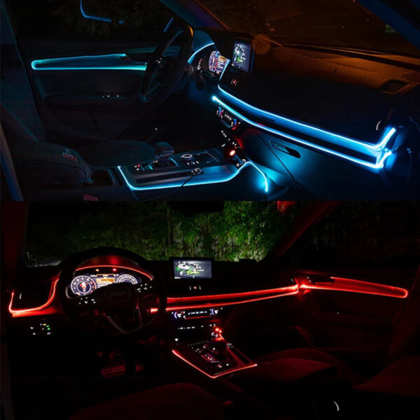 Διακοσμητικός Φωτισμός LED RGB 120cm Καμπίνας Αυτοκινήτου electronistas.gr