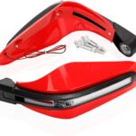 Σετ 2τμχ Προστατευτικά Χεριών & Λαβών Μοτοσυκλετών Κόκκινο electronistas.gr