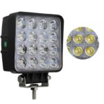Led Προβολέας Εργασίας 3.6″ 48W 12/24V 6000K 16Led IP67 electronistas.gr