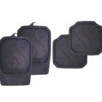 Σετ 4τμχ Πατάκια Universal Από Καουτσούκ Αδιάβροχα Μαύρο electronistas.gr