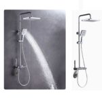 Στήλη Ντουζ Με Μπαταρία Χρωμέ 114cm electronistas.gr