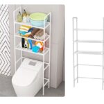 Μεταλλική Επιδαπέδια Ραφιέρα Μπάνιου Με 3 Ράφια 47x27x151cm electronistas.gr