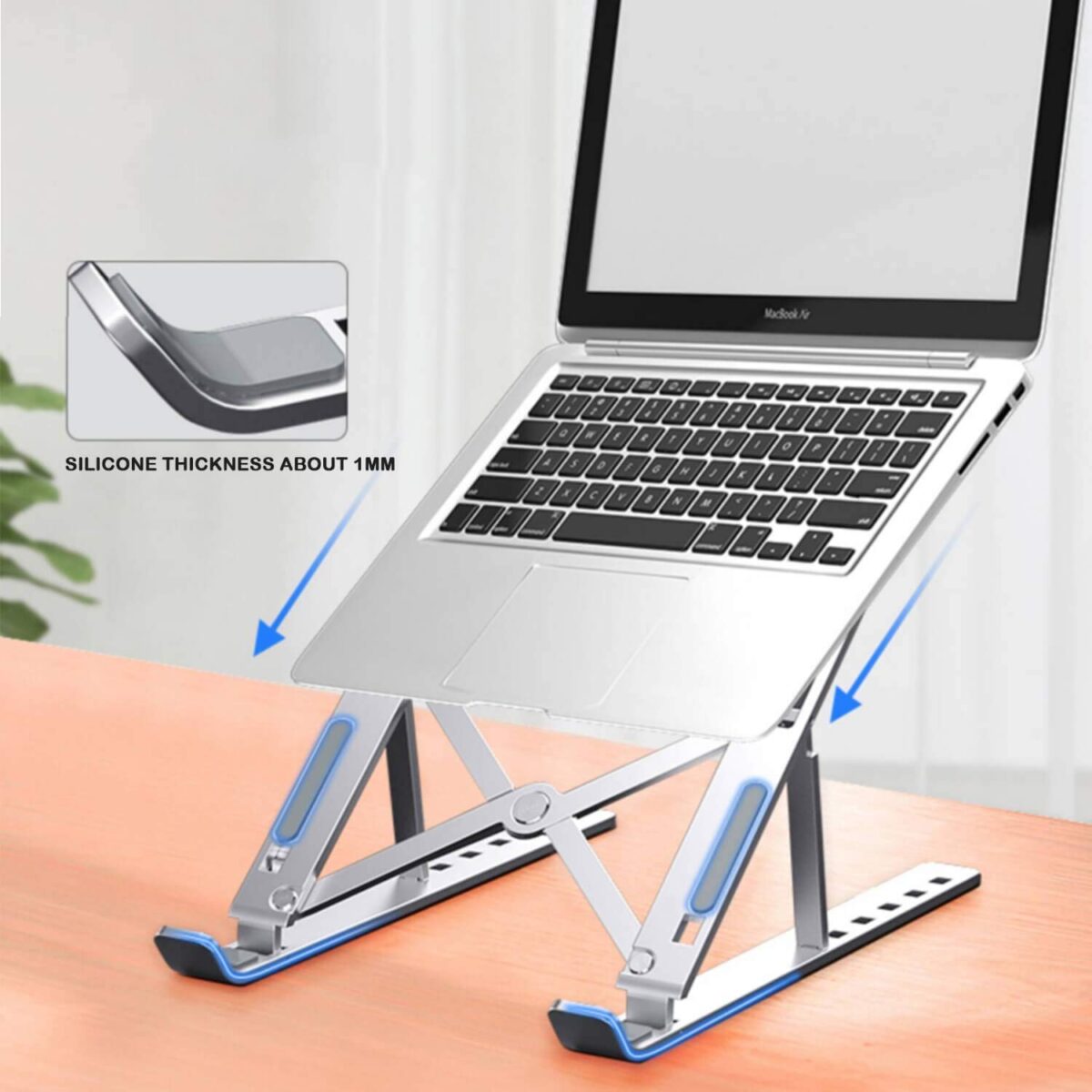 Μεταλλική Πτυσσόμενη Βάση Για Laptop 7-15.6" Ασημί electronistas.gr