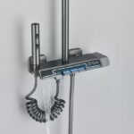 Στήλη Ντουζ Με Μπαταρία Ανθρακί 114cm electronistas.gr
