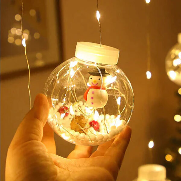 Χριστουγεννιάτικη Κουρτίνα 10Led 3m Με Χιονάνθρωπους electronistas.gr