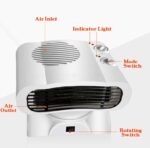 Αερόθερμο 2000W Με Θερμοστάτη & Περιστρεφόμενη Βάση electronistas.gr