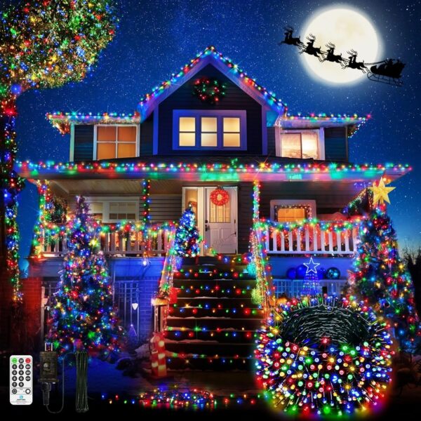 RGB Αδιάβροχα Χριστουγεννιάτικα Λαμπάκια 1000led 30m electronistas.gr