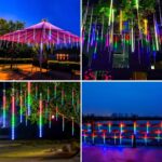 Σετ 8τμχ x50cm Led Ηλιακή Χριστουγεννιάτικη "Βροχή Μετεωριτών" electronistas.gr