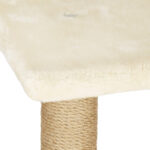 Γατόδεντρο / Ονυχοδρόμιο 3 Επιπέδων Με Σπιτάκι & Αιώρα Λευκό electronistas.gr