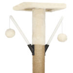 Γατόδεντρο / Ονυχοδρόμιο 3 Επιπέδων Με Σπιτάκι & Αιώρα Λευκό electronistas.gr