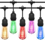 Led RGBW Αδιάβροχη Ηλιακή Γιρλάντα 15m Με 16 Λάμπες electronistas.gr