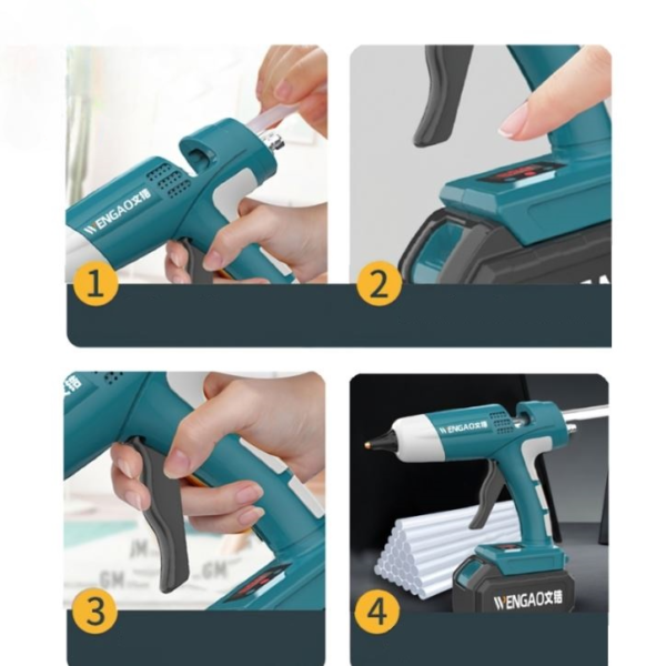 Πιστόλι Συγκόλλησης Πλαστικών Μπαταρίας 100W 21V electronistas.gr