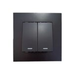 Μαύρος Εσωτερικός Διπλός Διακόπτης electronistas.gr