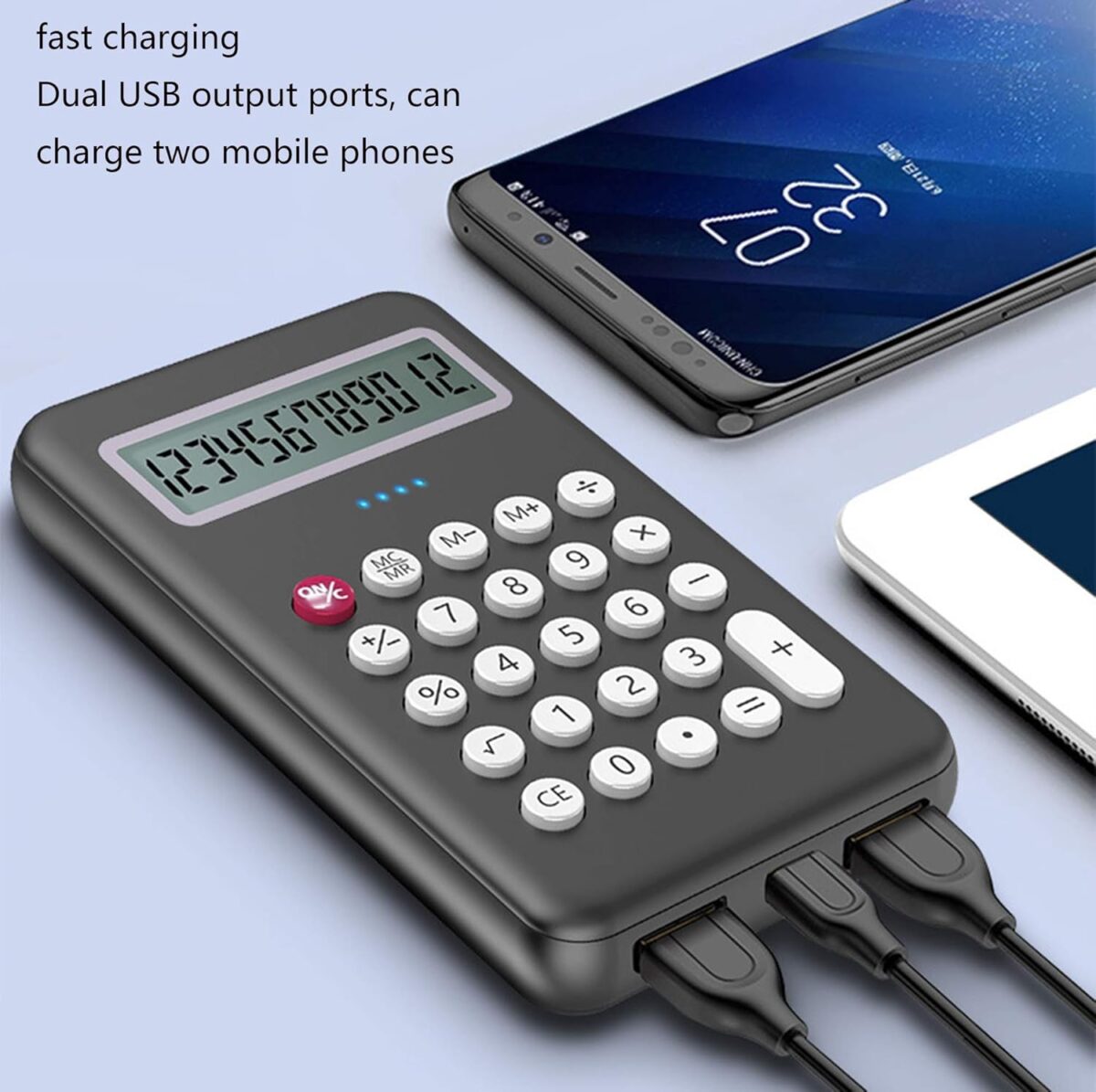 Power Bank 8000Mah Με Ενσωματωμένο Κομπιουτεράκι 2xUSB electronistas.gr