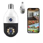 WiFi Κάμερα Ασφαλείας Ε27 8MP 1080P Με Αμφίδρομη Επικοινωνία electronistas.gr