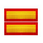 Σετ 2τμχ Ανακλαστικές Πινακίδες Αλουμινίου Για Φορτηγό electronistas.gr