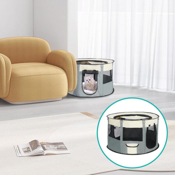 Πτυσσόμενο Πάρκο Κατοικιδίων 90ｘ90ｘ60cm electronistas.gr