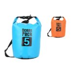 Αδιάβροχο Στεγανό Σακίδιο Θαλάσσης 5L Γαλάζιο / Πορτοκαλί electronistas.gr