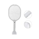 Επαναφορτιζόμενη Ρακέτα Κουνουπιών Λευκό electronistas.gr