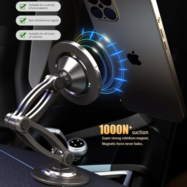 Μαγνητική Βάση Smartphone Ταμπλό Αυτοκινήτου 360° electronistas.gr