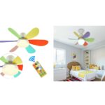 Πολύχρωμος Ανεμιστήρας Οροφής Ε27 Φ52cm Mε Φωτιστικό 40W electronistas.gr