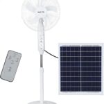 Ηλιακός Επαναφορτιζόμενος Ανεμιστήρας 3 Tαχυτήτων 16″ electronistas.gr