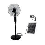 Ηλιακός Επαναφορτιζόμενος Ανεμιστήρας 16″ Με 3 Ταχύτητες electronistas.gr