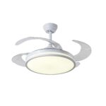 Πτυσσόμενος Aνεμιστήρας Οροφής 48W Με Τηλεχειριστήριο 120W Λευκό electronistas.gr
