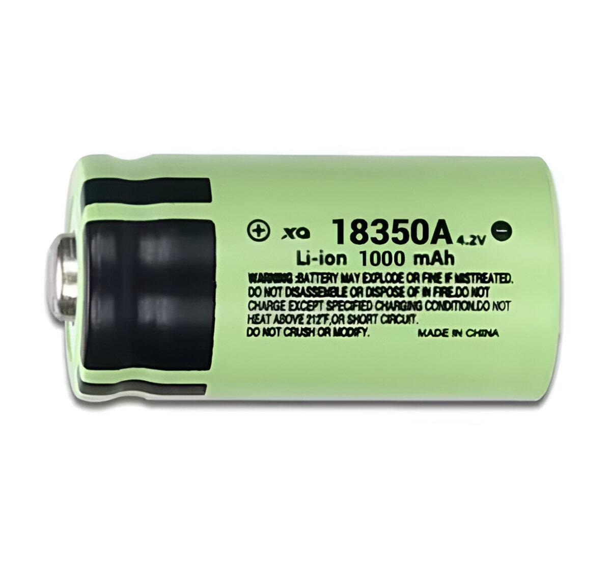 Επαναφορτιζόμενη Μπαταρία Λιθίου 18350 – 4.2V 1000mAh electronistas.gr