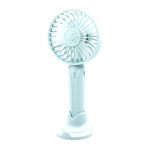 Μίνι Επαναφορτιζόμενος Ανεμιστήρας Χειρός Με Βάση Στήριξης electronistas.gr