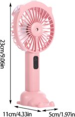Μίνι Επαναφορτιζόμενο Ανεμιστηράκι Χειρός Mε Ψεκασμό – Ροζ electronistas.gr
