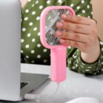Μίνι Ηλεκτρική Ρακέτα USB Για Τα Κουνούπια – Ροζ electronistas.gr