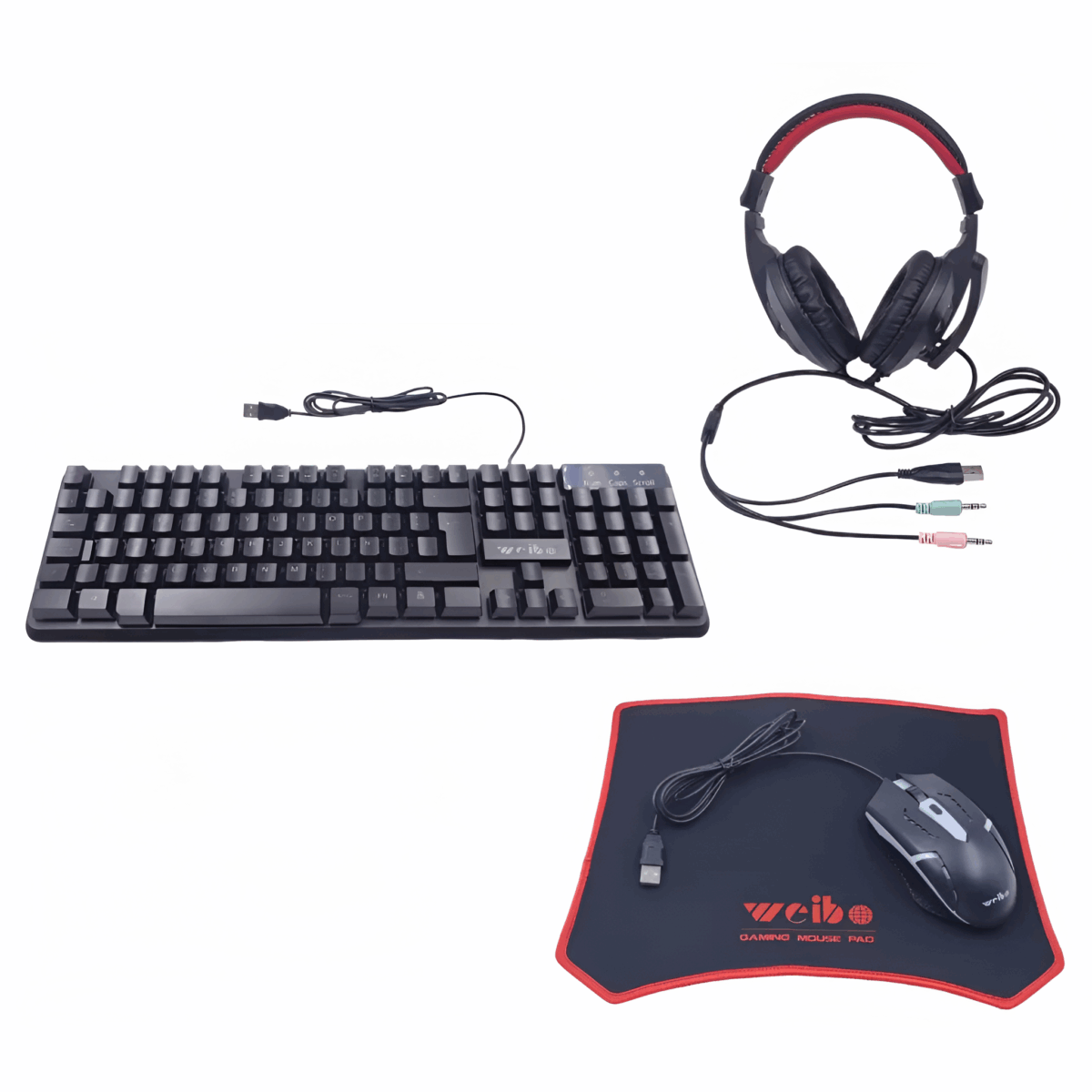 Gaming Σετ – RGB Πληκτρολόγιο, Ποντίκι, Ακουστικά & Mousepad electronistas.gr