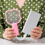 Μίνι Ηλεκτρική Ρακέτα USB Για Τα Κουνούπια – Ροζ electronistas.gr