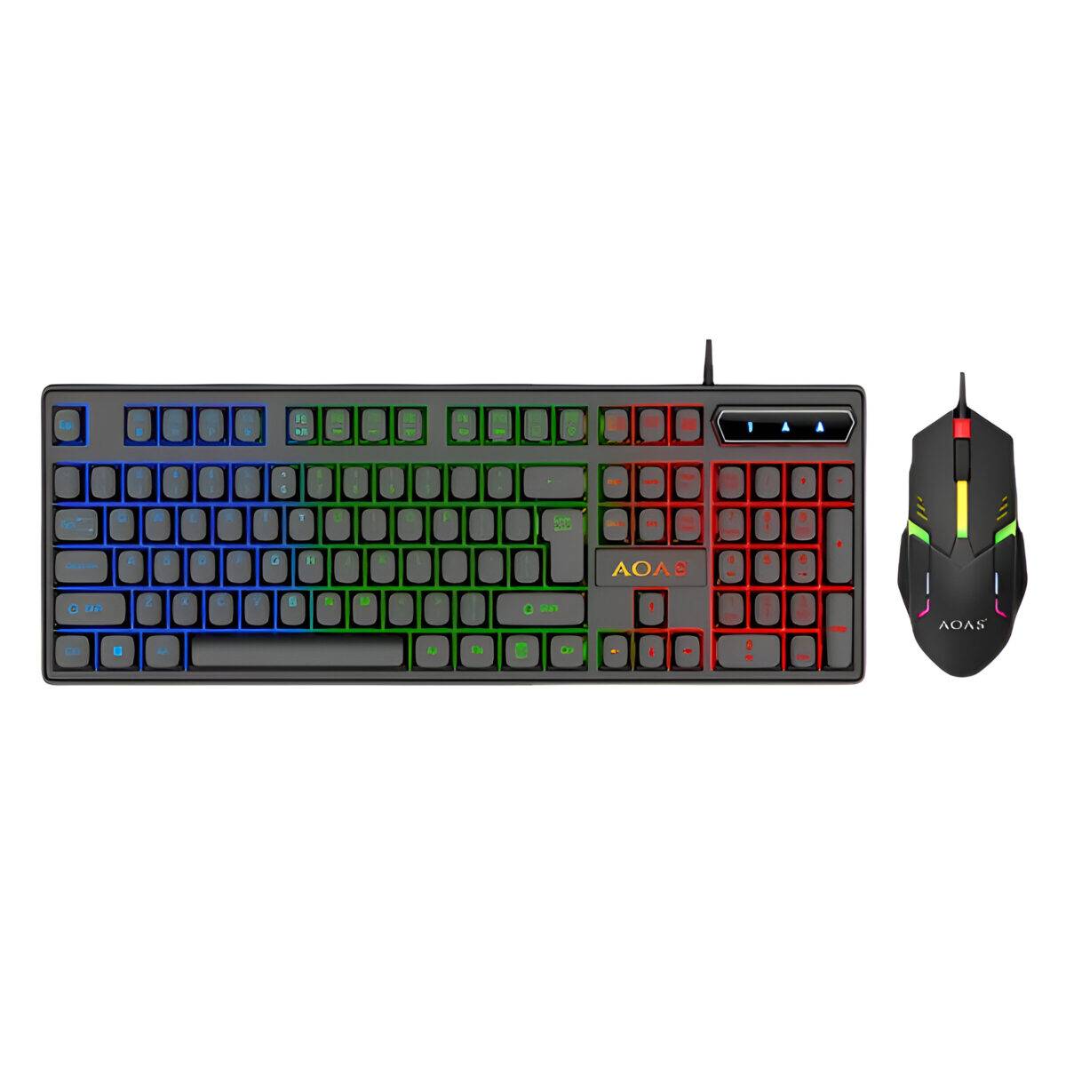 Ενσύρματο Σετ Gaming Πληκτρολόγιο & Ποντίκι Με LED Φωτισμό electronistas.gr