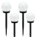 Σετ 4τμχ Ηλιακά Φωτιστικά Κήπου Καρφωτά electronistas.gr