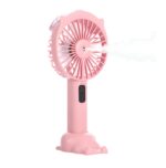 Μίνι Επαναφορτιζόμενο Ανεμιστηράκι Χειρός Mε Ψεκασμό – Ροζ electronistas.gr