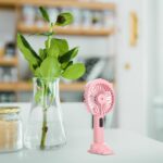 Μίνι Επαναφορτιζόμενο Ανεμιστηράκι Χειρός Mε Ψεκασμό – Ροζ electronistas.gr