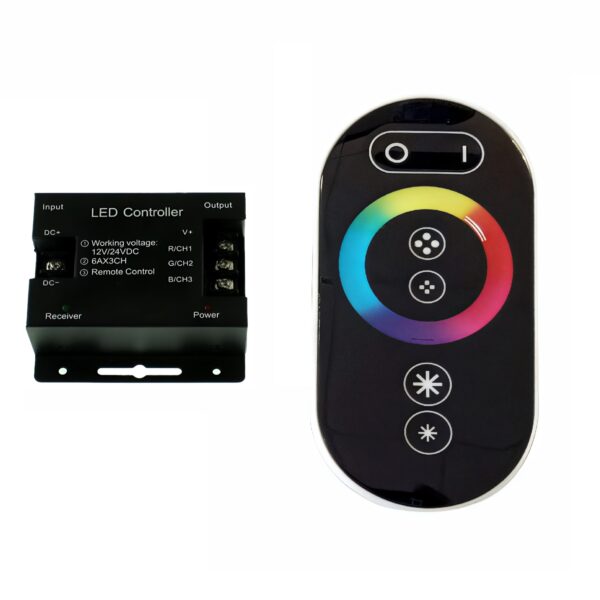 RGB Controller Ταινιών LED 12/24VDC Με Τηλεχειριστήριο – 216W/432W electronistas.gr